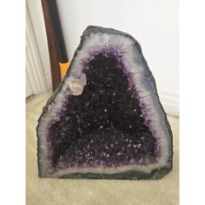 Large Amethyst Geode Cathedral – 14” Tall Natural Crystal (34.4 lbs)